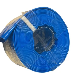 2-1/2 Zoll ID blau verlegen flach PVC Ablaufschlauch, 50 Fuß Länge - Bild 1 von 2