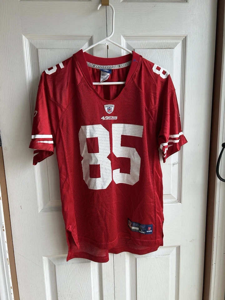 Camiseta Reebok Juvenil San Francisco 49ers Roja Vernon Davis Sobre el Campo Talla Grande Foto 1 de 4