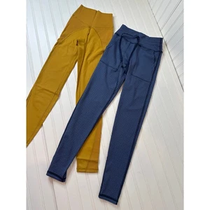 NWT Aerie Houndstooth Drawcord & High Waisted Ribbed Legging Bundle Size XS - Picture 1 of 10