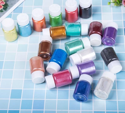32 Colors Mica Powder for Epoxy Resin, Candles, Craft and Cosmetic Making - Image 1 of 4