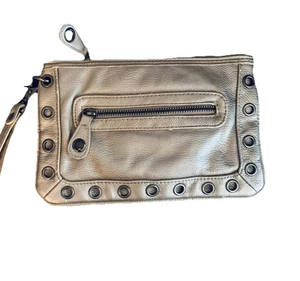 Converse One Star Metallic Gold Logo Reißverschluss Clutch Handtasche Tasche Reise Münze Make-up - Bild 1 von 7