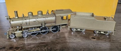 Pacific Fast Mail HO BRASS D&RGW 4-6-0 Steam Locomotive & Tender EX/Box - Image 1 of 4