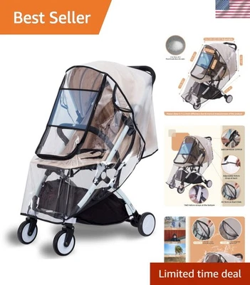Lightweight and Versatile Stroller Rain Cover - Non-Toxic and Safe for Babies - Image 1 of 4