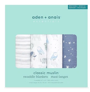 aden + anais Essentials Time To Dream Swaddle Blankets - 4pk - Picture 1 of 1