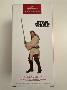 2024 Hallmark Andenken Ornament - Qui-Gon Jinn - 28th - Star Wars Phantom Menace - Bild 1 von 1