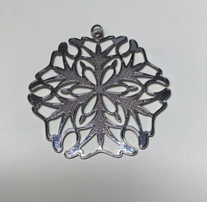 Silver Plated MMA Snowflake Christmas Ornament 2002 Metropolitan Museum of Art - Imagen 1 de 4
