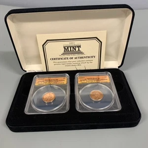 2009 P&D Lincoln Cent  2 COINS ANACS MS67 RED FIRST DAY OF ISSUE SET - Picture 1 of 5