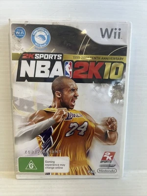 NBA 2K10 Nintendo Wii PAL Kobe Bryant Cover Game Complete with Manual - Image 1 of 3