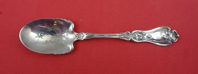 Cuchara de helado de plata esterlina Violet By Whiting con violetas en tazón 5" original Foto 1 de 2