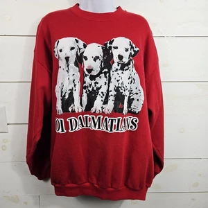 Vintage Felpa Jerry Leigh per Disney 101 Dalmatians rossa taglia unica large - Foto 1 di 13