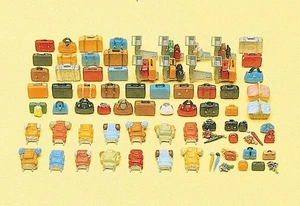 Preiser 17005 HO Scale Luggage Assortment 90 Pieces - Picture 1 of 4