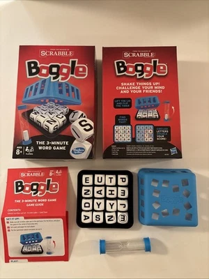 BOGGLE Scrabble Complete Game "The 3-Minute Word Game" Hasbro 2014, Complete - Image 1 of 2