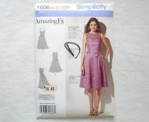 Simplicity 1606 Dress Pattern Amazing Fit Sizes 4 6 8 10 12 A B C D Cup Sizes - Picture 1 of 7