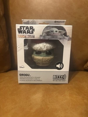 Bitty Boomers Star Wars The Mandalorian Grogu with Santa Hat-Mini Bluetooth Spkr - Image 1 of 4