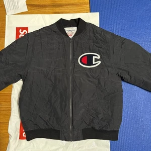 Supreme x Champion Color Blocked Jacket Black Large 17FW Season - Picture 1 of 8