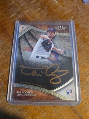 2017 Topps Tier One Autograph Rookie #BOA-TCN Tim Cooney Cleveland Indians 10/25 - Image 1 of 4