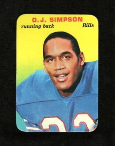 orig./Scharf!! 1970 Topps GLOSSY O.J. Simson Rookie Card #22 Buffalo Bills - Bild 1 von 2
