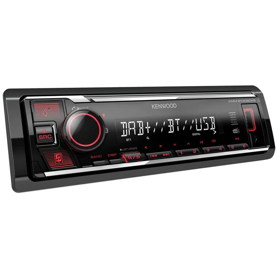 Kenwood KMMBT408DAB Autoradio Bluetooth®-Freisprecheinrichtung, Anschluss für - Bild 1 von 1