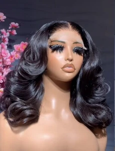 Vietnamese 300% Density Human Hair Bodywave 16 Inches layered 5x5 Closure - Picture 1 of 3