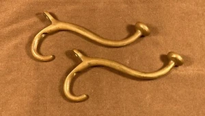 Pair Antique Pullman ? Train Railroad Car Coat Hooks Shelf Bookcase ? Victorian - Picture 1 of 9