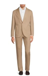 New Brunello Cucinelli Men Wool Blend Suit  Notch Lapels Beige 38 42 46 $4455 - Picture 1 of 4
