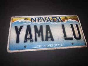 Licencia personalizada NEVADA The Silver State YAMA LU abuela PLACA - Imagen 1 de 4