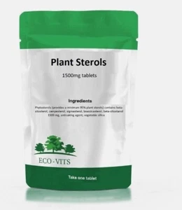 Plant Sterols 1500mg Tablets – Supports Cholesterol & Heart Health Support - Picture 1 of 2