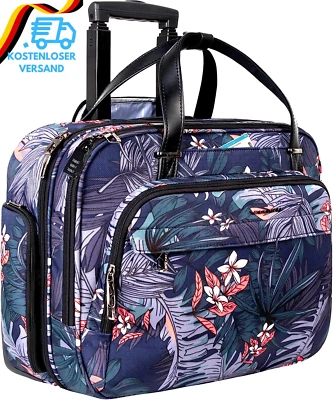 VANKEAN Business Laptop Trolley Mit Rollen, Rolling Laptoptasche Mit Rädern, Pre - Bild 1 von 4