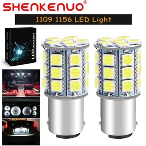 2x 1156 27SMD LED Interior Reading Light/Reversing Light/Tail Light Bulbs White - Picture 1 of 11