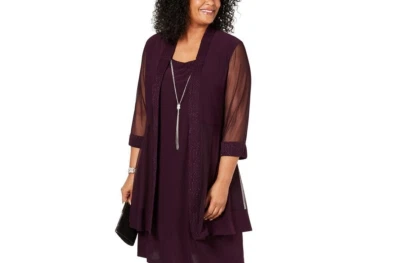 Top R&M RICHARDS adornado aspecto en capas - talla 20W Foto 1 de 3