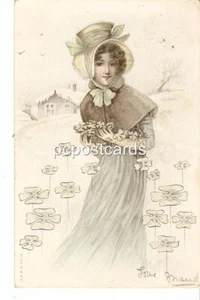 Two Art Deco Style Glamour Postcards - Milton Series 203 - A & MB 181 posted1903 - Picture 1 of 1