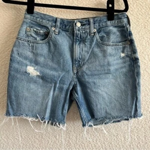 Everlane Women's The Denim Short Organic Cotton Blue Jean Shorts Size 26 - Picture 1 of 13
