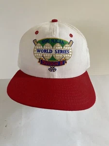 Vintage NJCAA World Series Snapback Hat Cap White 1996 Division III Baseball - Picture 1 of 7
