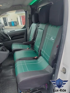 TAILORED FRONT SEAT COVERS For CITROEN DISPATCH 2019 - 2025 ART. LEATHER - Picture 1 of 12