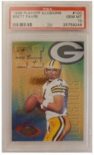 1996 Playoff Illusions Brett Favre #100 graded PSA 10 card
