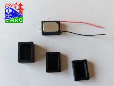 15x11 mm Sugar Cube Speaker with 6mm, 3mm, 1mm Baffles for ESU & other Decoders  - Image 1 of 2