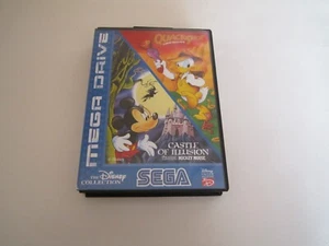 DISNEY QUACKSHOT AND CASTLE OF ILLUSION DOUBLE PACK (SEGA MEGADRIVE, 1996) - Picture 1 of 2