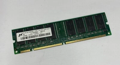 256MB Micron MT16LSDT3264AG-133E1 PC133 133MHz 168-Pin SDRAM Computer Memory RAM - Image 1 of 3