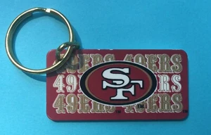 Vintage 1994 NFL SAN FRANCISCO 49ers Football Plastic Key Chain Tag Express  - Picture 1 of 2