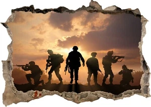 Military Battle Britain Air Force War 3D Decal Wall Sticker Poster Vinyl S103 - Picture 1 of 1