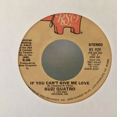 Suzi Quatro - If You Can’t Give Me Love / Non-Citizen, 45 RPM Foto 1 de 2