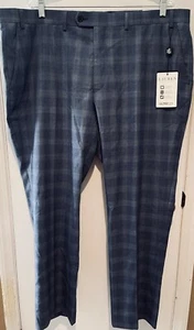Lauren Ralph Lauren Classic-Fit Ultraflex Wool Suit Pants Blue Plaid 44x32” NWT - Picture 1 of 13