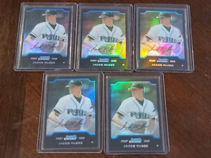 2004 Bowman Chrome Draft RC REFRACTOR Jacob McGee Tampa Bay Rays - Picture 1 of 2