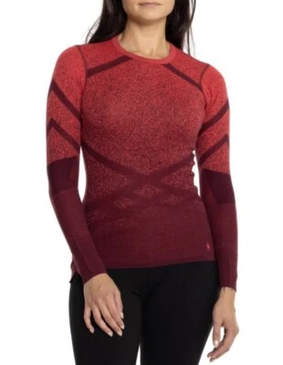 $130 Smartwool Women’s Intraknit Active Merino Base Layer Top-BlackCherry-Medium - Image 1 of 4