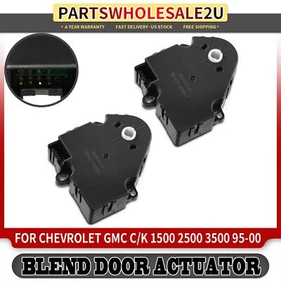 2x HVAC Heater Blend Door Actuators for Chevrolet GMC C/K 1500 2500 3500 95-2000 - Image 1 of 4