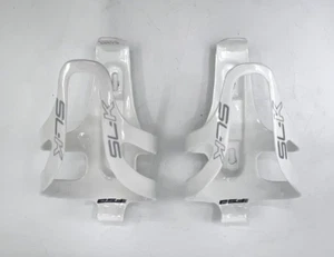 Used VGC FSA SL-K White Bottle Cages - Picture 1 of 6
