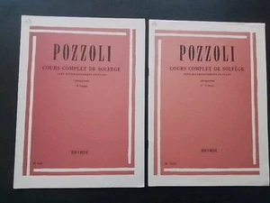 LOT PARTITIONS - POZZOLI - COURS COMPLET DE SOLFEGE VOL 1 & 2 (DESPORTES) - Imagen 1 de 1