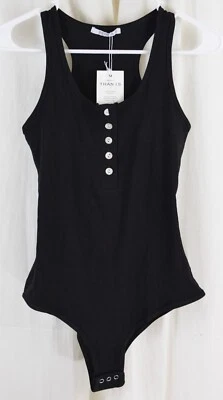 Camiseta sin mangas REORIA para mujer de moda sexy cuello redondo espalda deportiva negra talla pequeña Foto 1 de 3