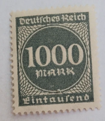 ALEMANIA ~ Reich alemán ~ 1000 marcos ~ cancelado/publicado ~ c.1923 ~ 01 Foto 1 de 4