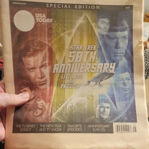 Papel del 50 aniversario de USA Today de Star Trek - Imagen 1 de 1